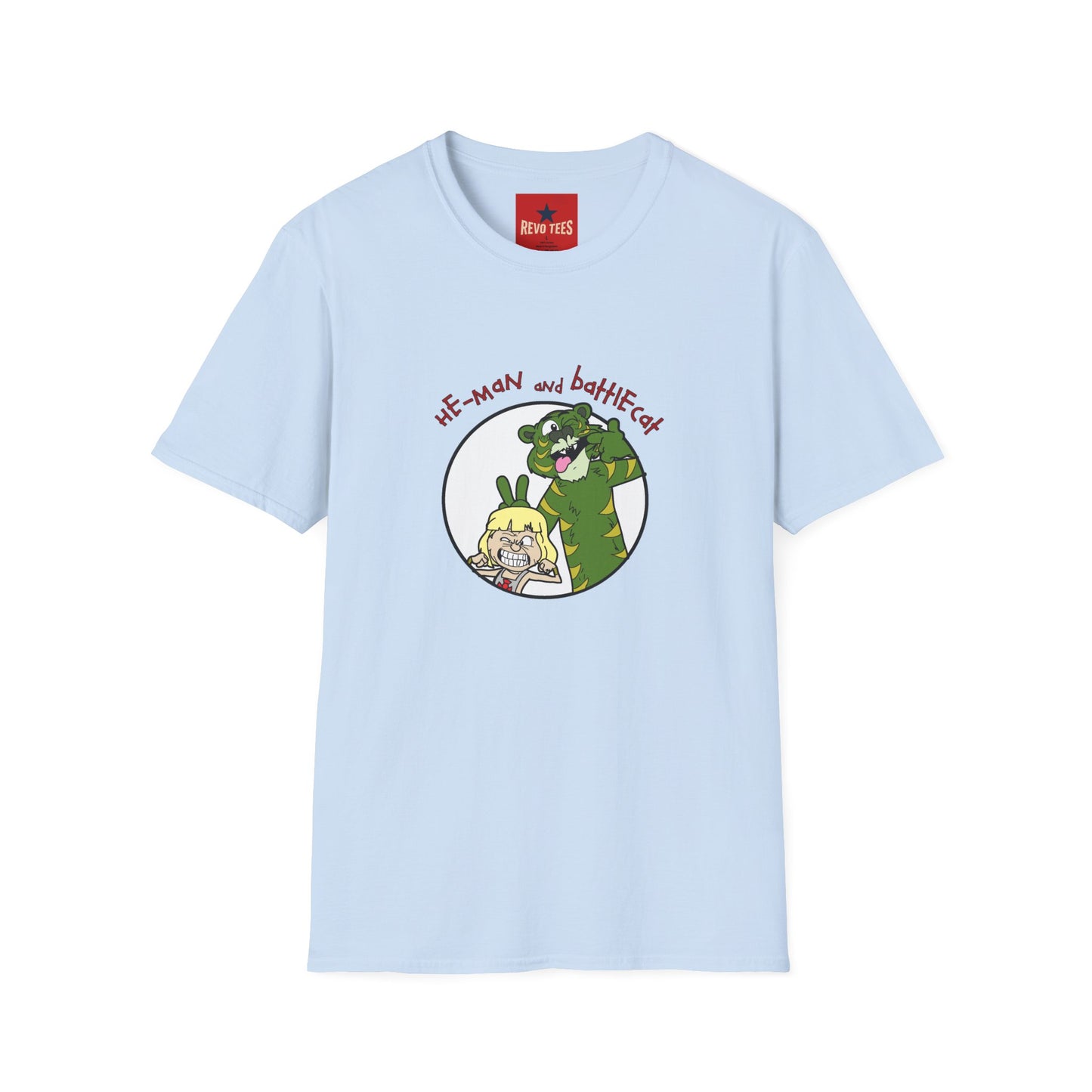 He-Man and BattleCat Cartoon T‑Shirt — Retro Fan Art Tee