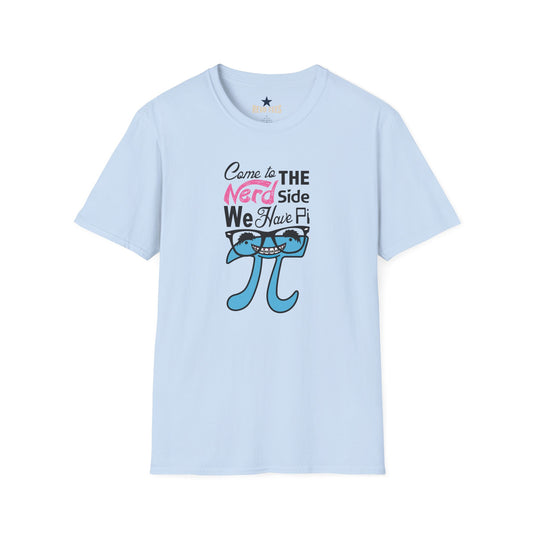 Revotees Nerd Side Pi Come to the Nerd Side We Have Pi Math Graphic T-Shirt
