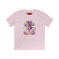 Kids Tee — "Born to Sparkle" Rainbow Unicorn Girl Shirt