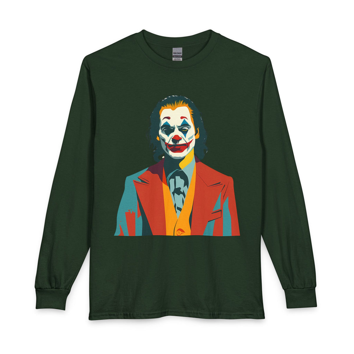 Pop Art The Joker Portrait Long Sleeve Tee