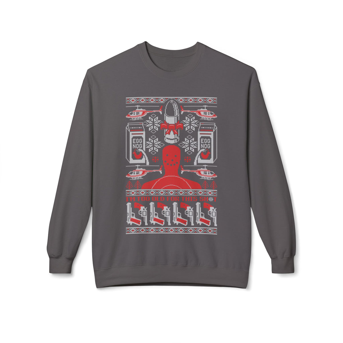 Lethal Knitting - Too Old For This Sh!t Christmas Ugly Sweater
