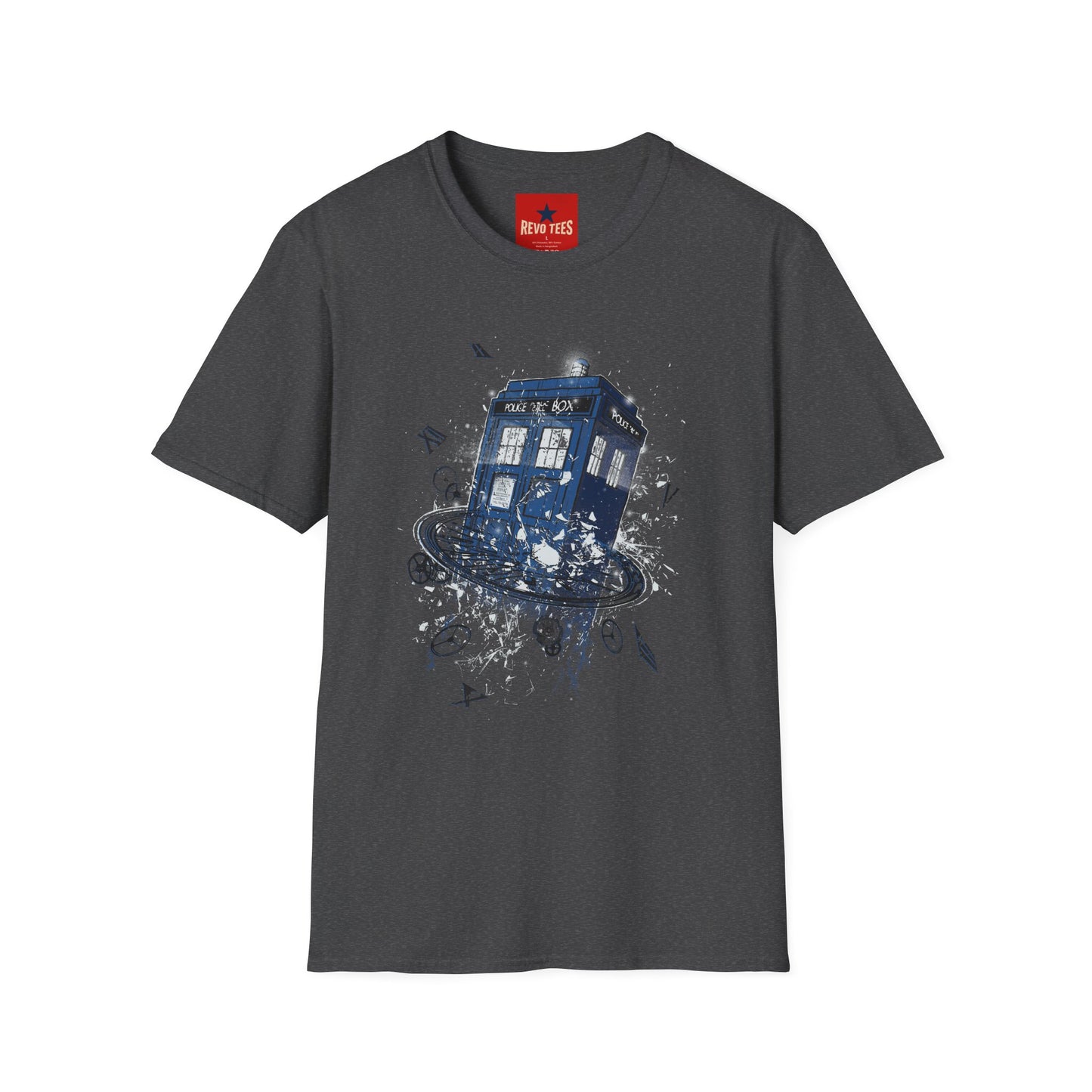 TARDIS Time Portal T-Shirt — Doctor Who Retro Sci‑Fi Graphic Tee
