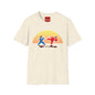 Retro Pixel Karate T-Shirt — 80s Sunset Martial Arts Graphic Tee