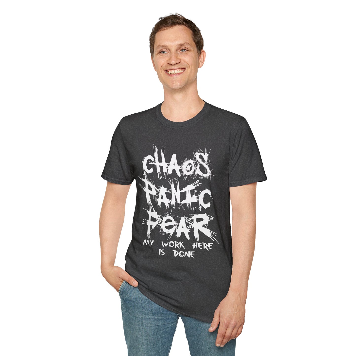 Chaos Panic Fear - Unisex Softstyle T-Shirt