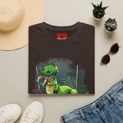 T-Rex Graphic T-Shirt – Cute Green Dinosaur Design