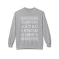 Elf Movie "Santa! I Know Him!" Holiday Ugly Sweater Design Crewneck Sweatshirt —