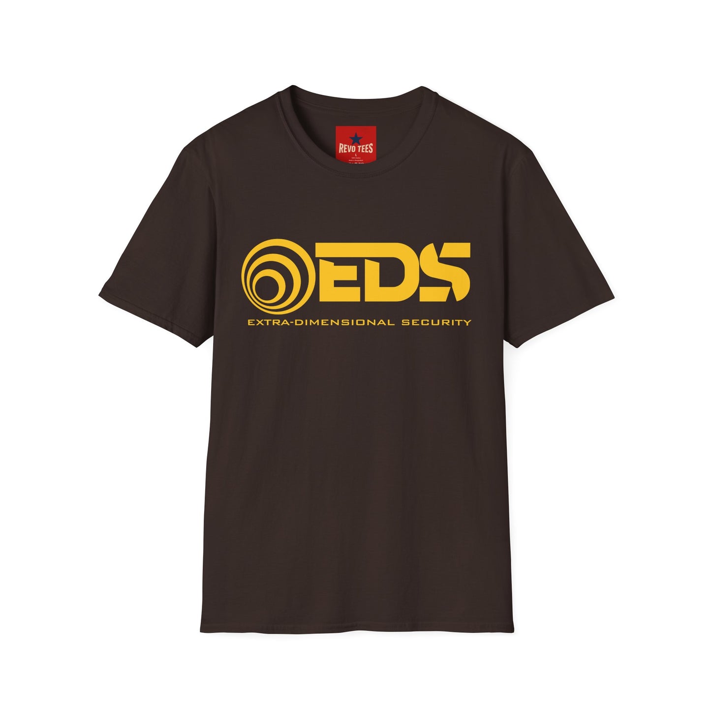 EDS Logo T-Shirt — Extra Dimensional Security Retro Sci‑Fi Tee