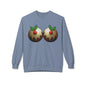 Yule Tidings We'll Twin - Christmas Puddings Crewneck Sweater