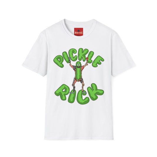 Pickle Rick T-Shirt — Funny Cartoon Pickle Character Tee for Fans & Gifts