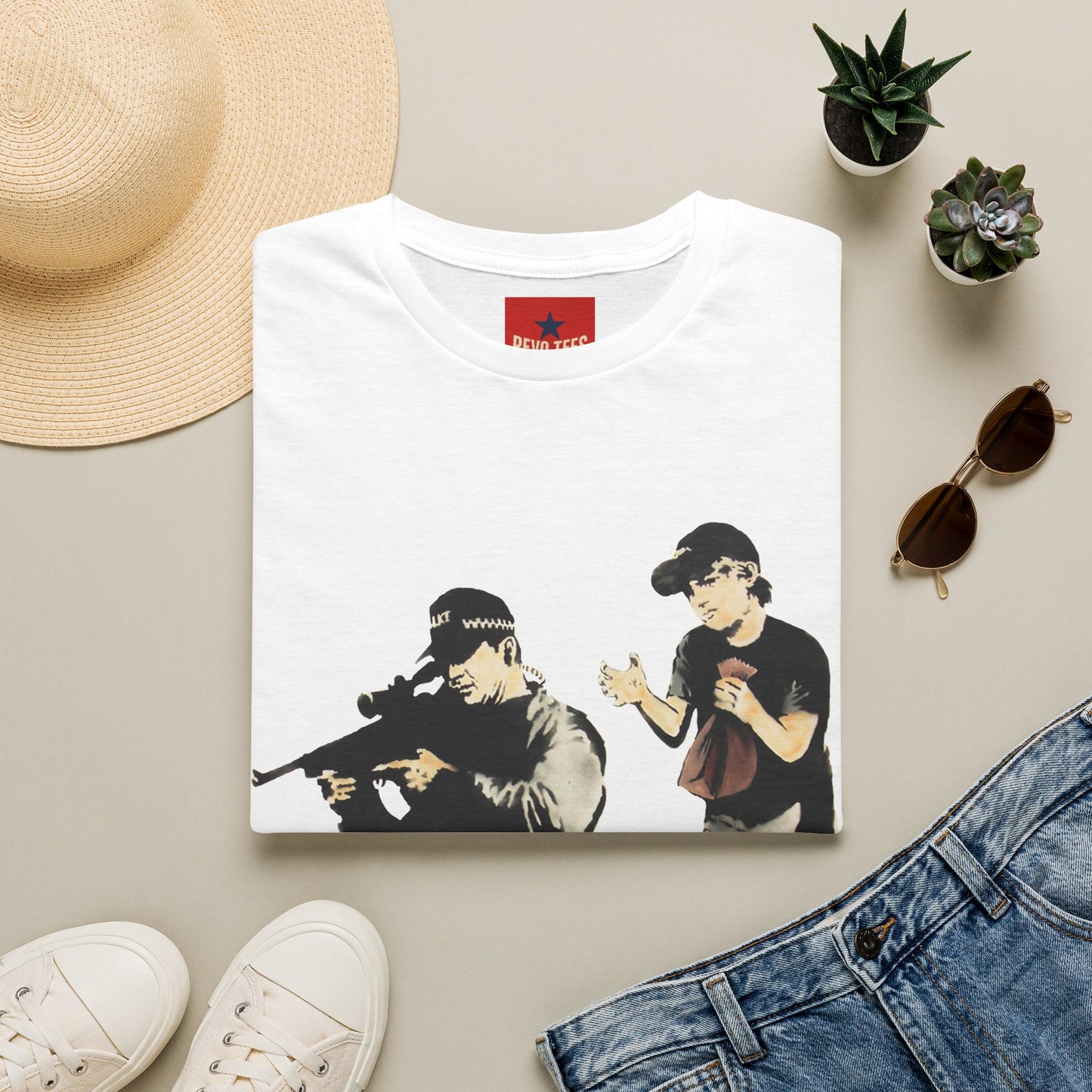 Banksy Sniper Graphic T-Shirt