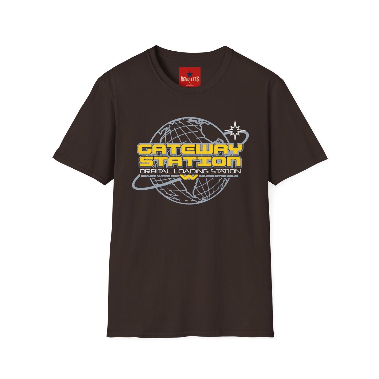 Gateway Station T-Shirt — Orbital Loading Station Retro Space Tee