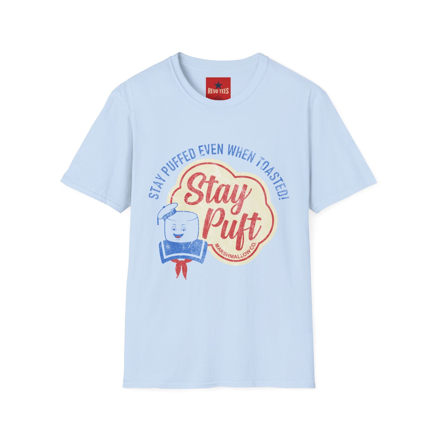 Stay Puft Retro Graphic T-Shirt — "Stay Puffed Even When Toasted"
