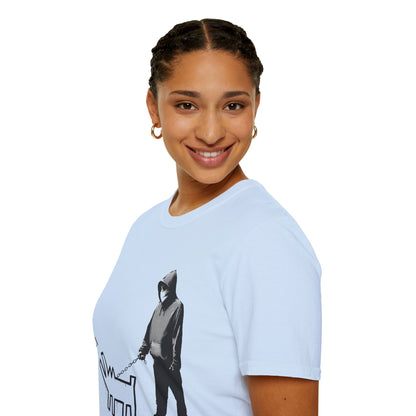Banksy Walking The Dog — Urban Keith Haring Style Graphic Tee