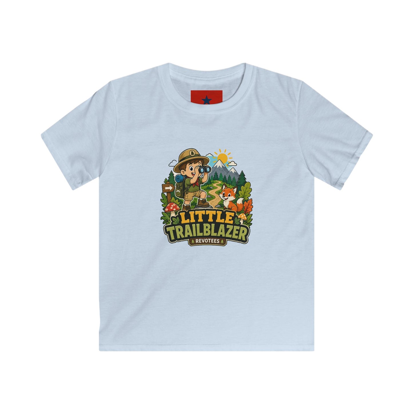 Little Trailblazer Kids Tee – Adventure Camping Graphic Shirt