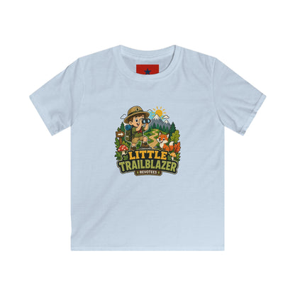 Little Trailblazer Kids Tee – Adventure Camping Graphic Shirt