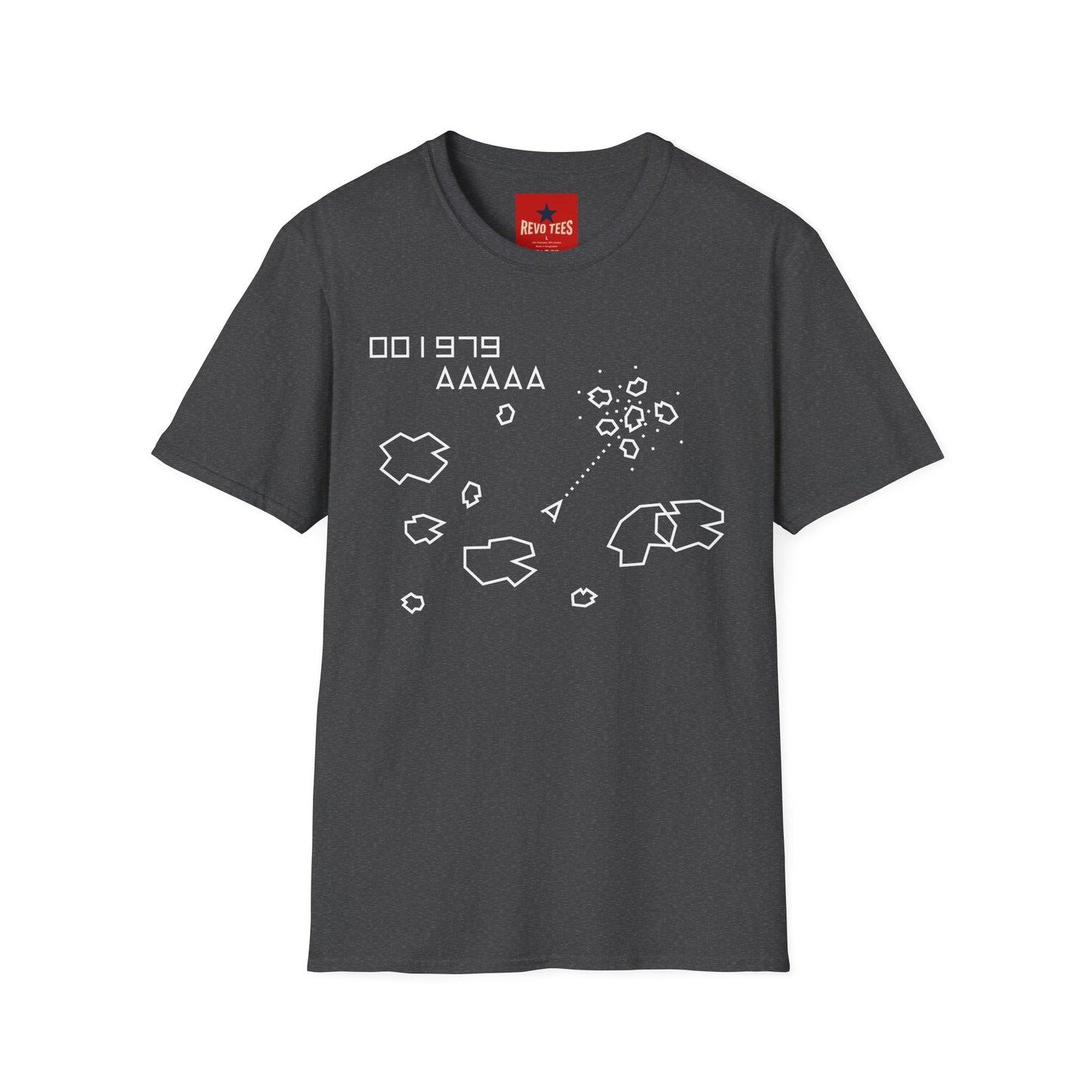 Retro Asteroids Arcade T‑Shirt — Vintage Space Shooter Gaming Tee