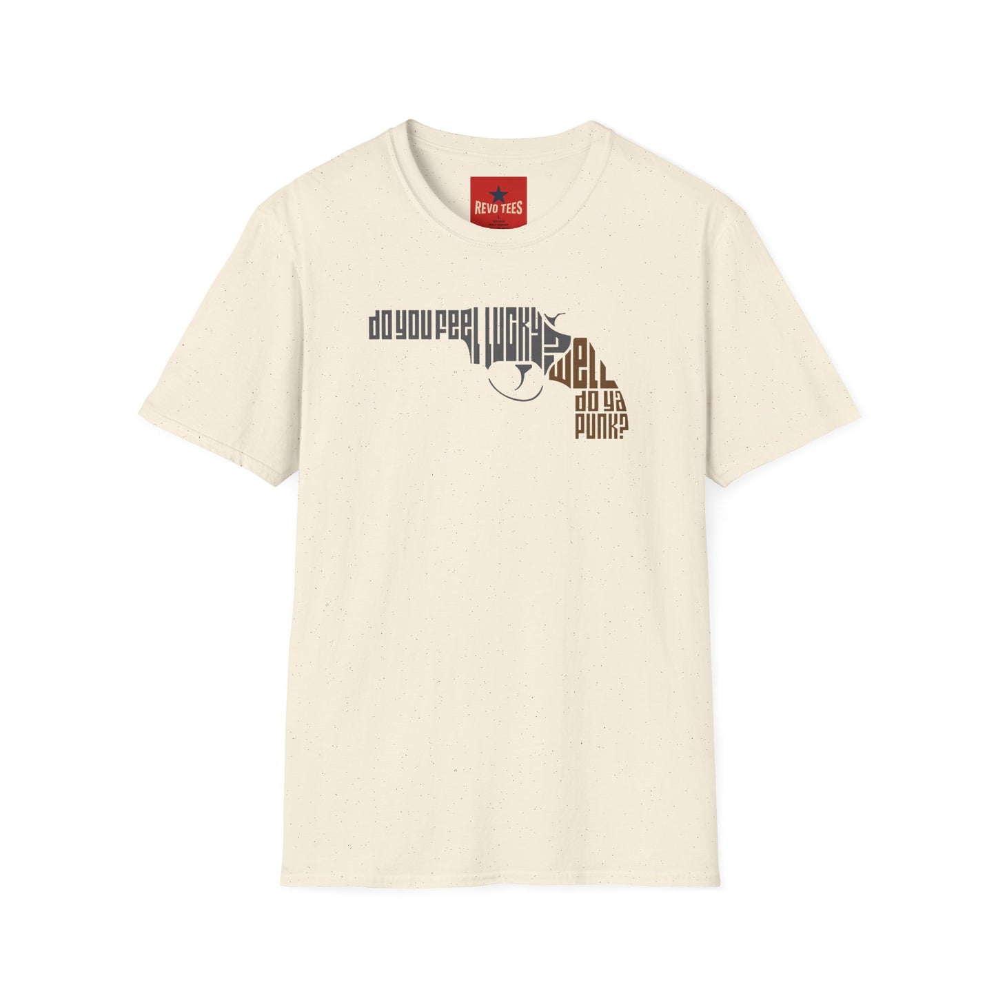 T-Shirt — "Do You Feel Lucky, Punk?" Retro Typographic Design