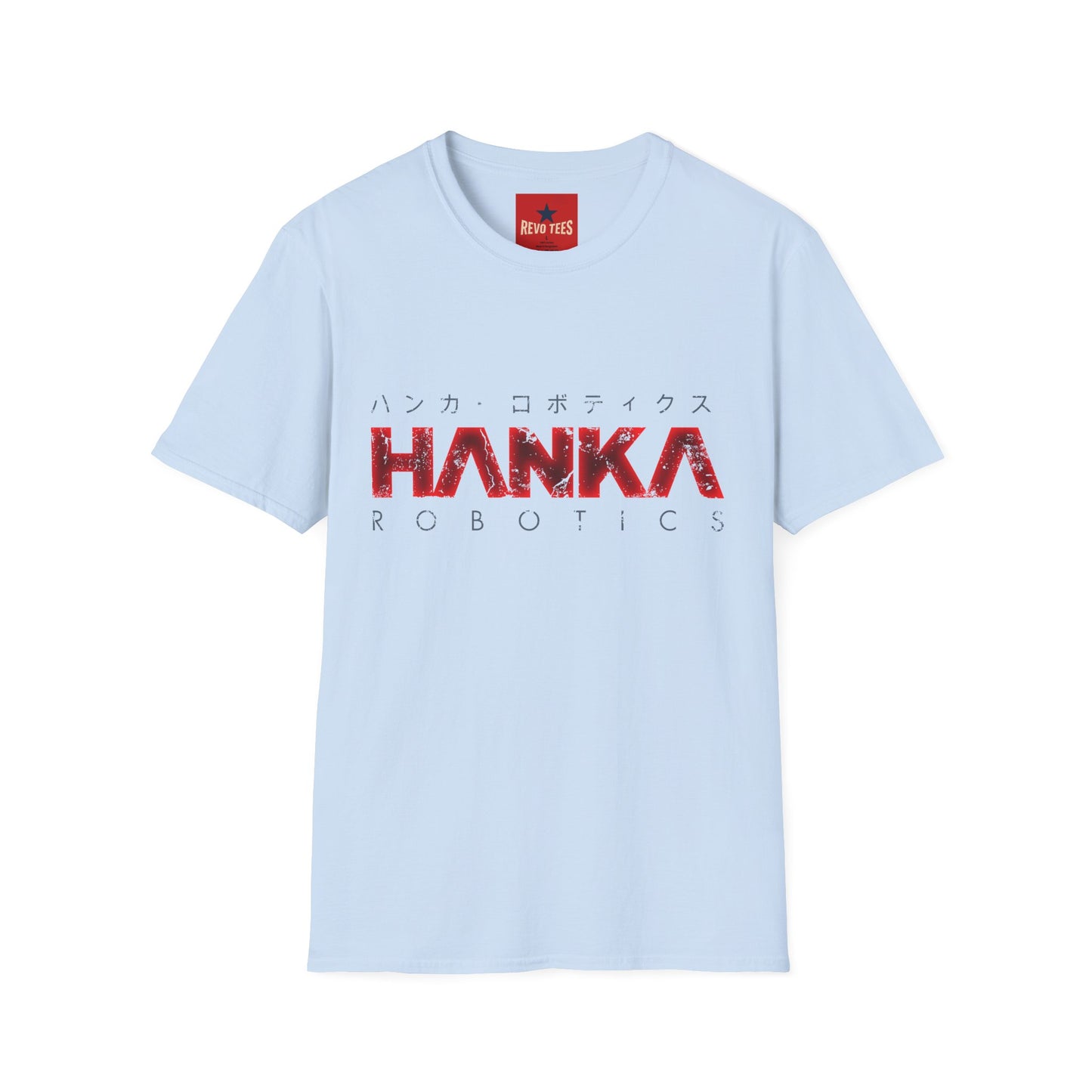 Hanka Robotics T‑Shirt — Futuristic Japanese Cyberpunk Tech Tee