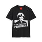I Am Talking Murder Graphic T‑Shirt — Retro Noir Portrait Tee