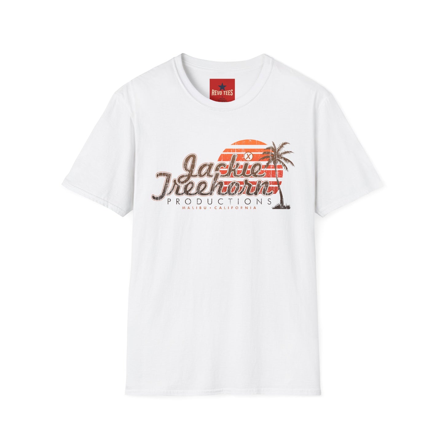 T-Shirt — Jackie Treelhorn Productions Vintage Sunset Logo (Malibu California)
