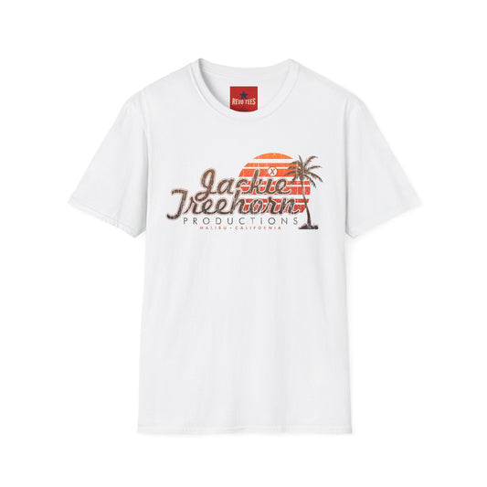 T-Shirt — Jackie Treelhorn Productions Vintage Sunset Logo (Malibu California)