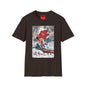 Graphic T-Shirt — Retro Japanese Floral Collage with Kanji Text