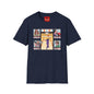 The Big Lebowski Bowling Grid T-Shirt – "Over the Line" Retro Gamer Design