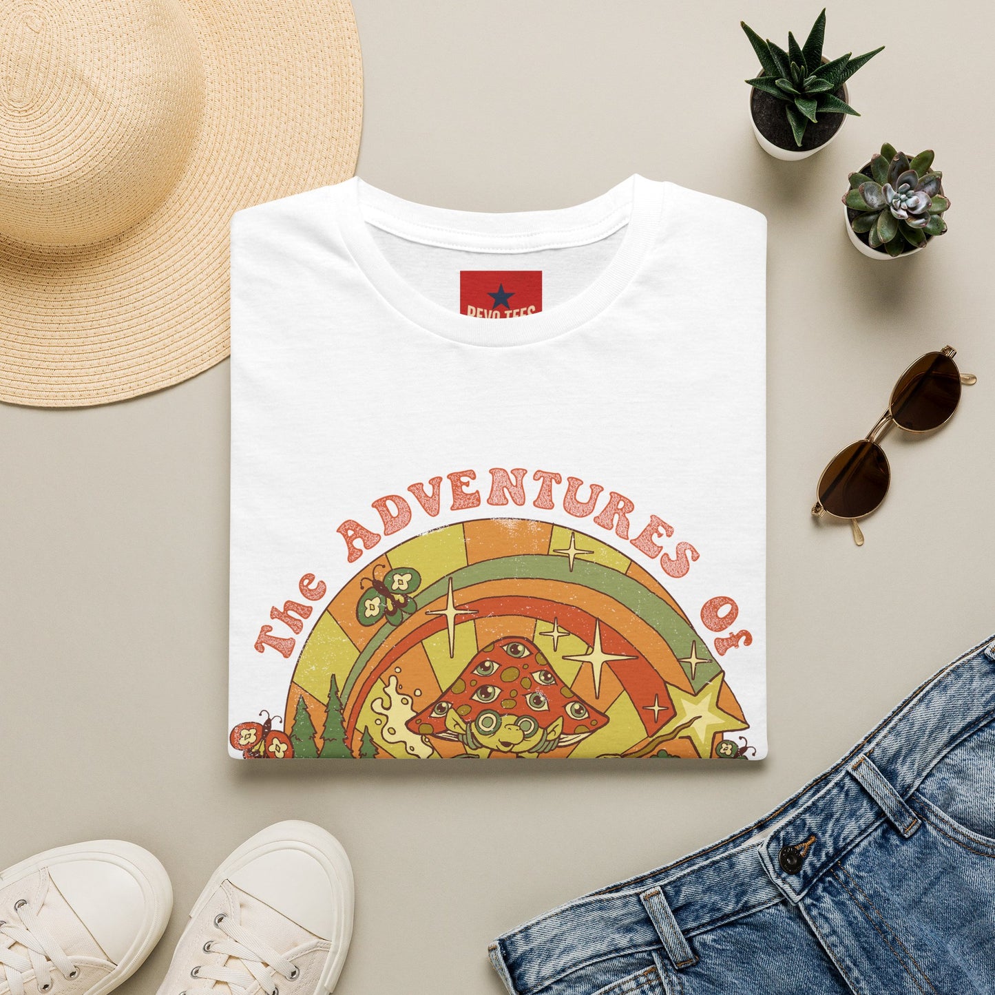 Psychedelic 'The Adventures of a Magic Mushroom' T-Shirt