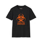 Revotees Graphic Orange Biohazard Icon with I Have the Sniffles T-Shirt - alternate view 3