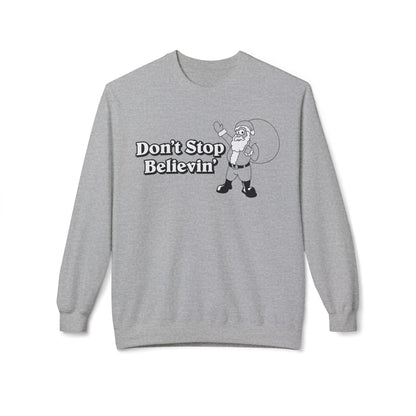 Christmas - 'Don't Stop Believin'' Santa Crewneck Sweatshirt