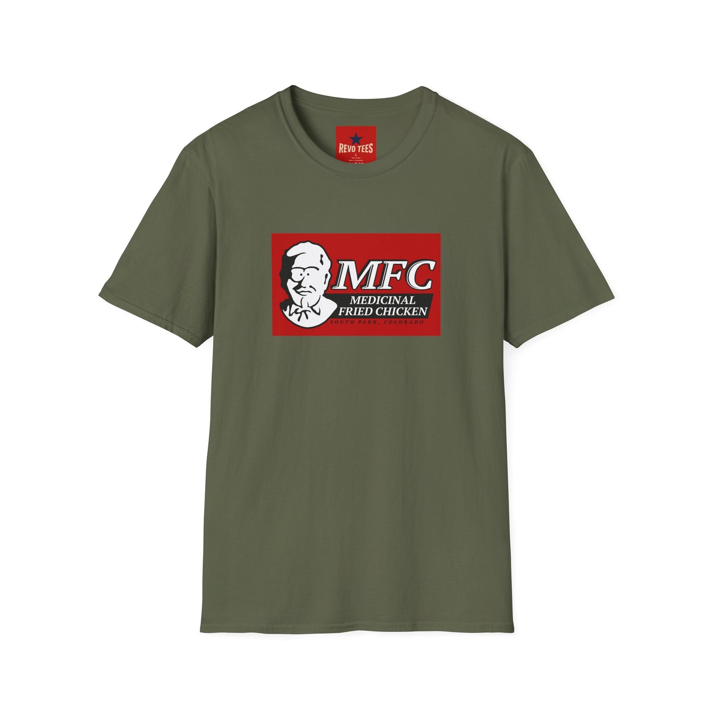 MFC Medicinal Fried Chicken T-Shirt — Retro Parody Fast Food Tee