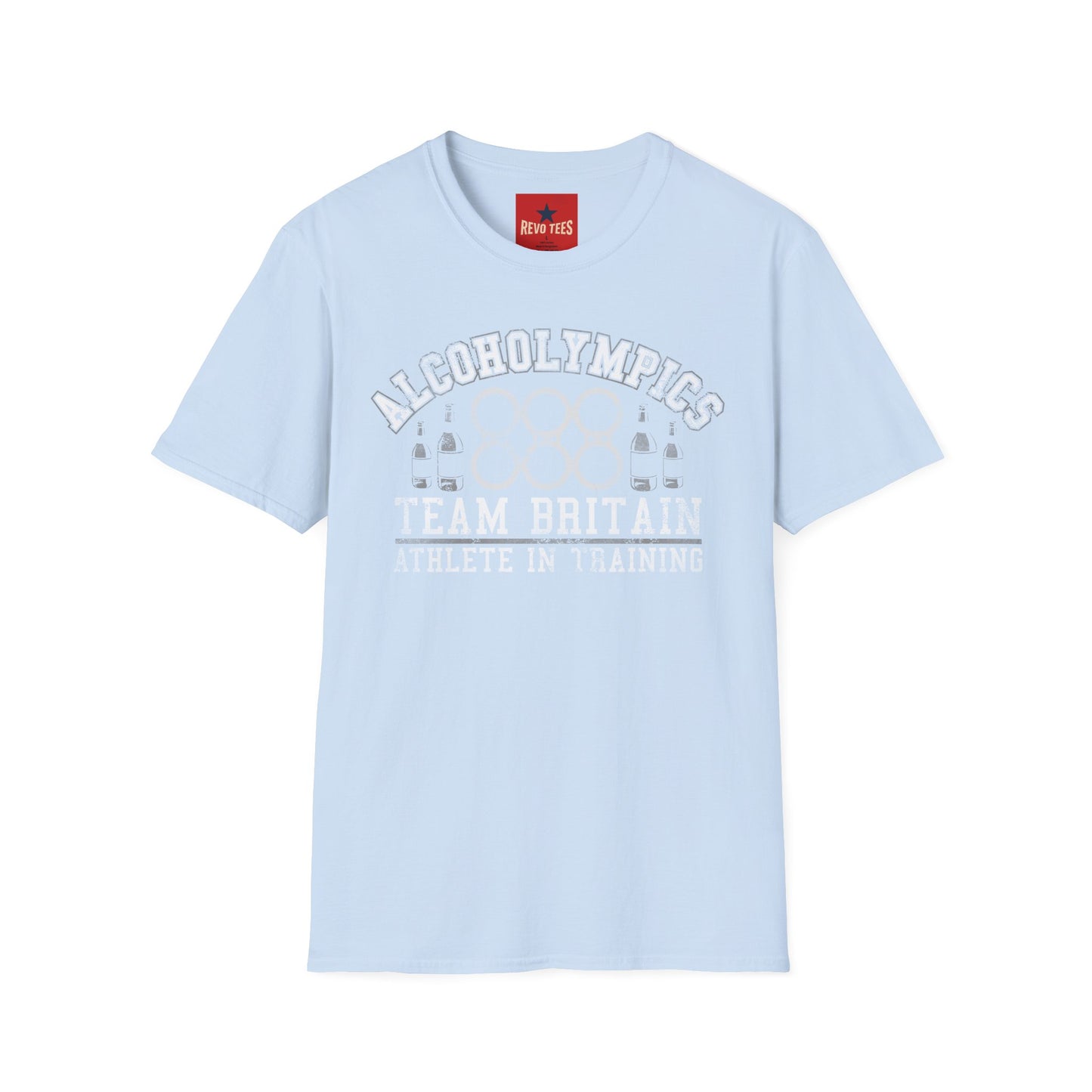 Alcoholympics Team Britain T-Shirt — Funny Drinking Crew Tee