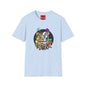 Retro Cartoon Crew T-Shirt — Vintage TV Character Collage