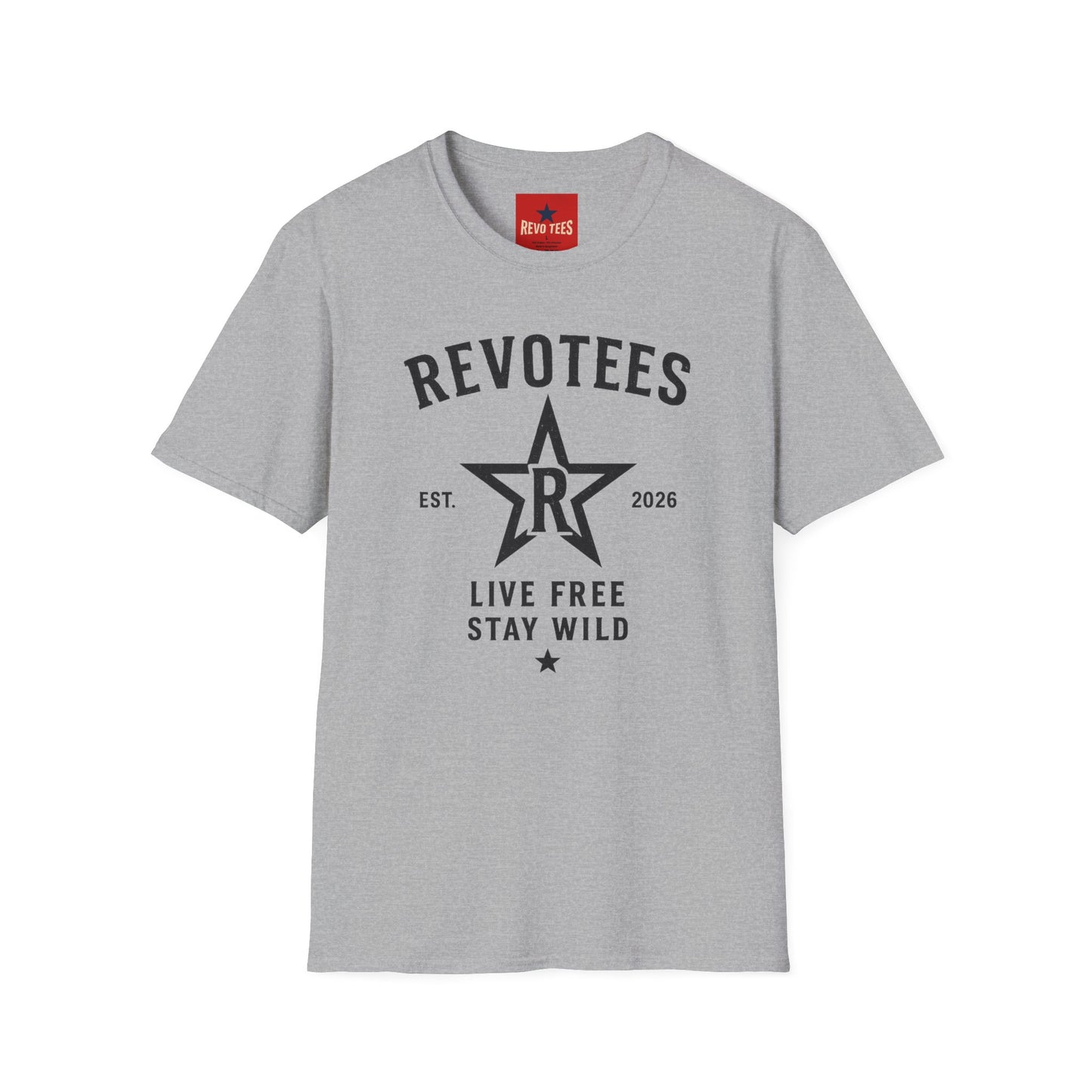 REVOTEES Graphic T-Shirt — "Revotees" Star Logo Tee (Est. 2026)