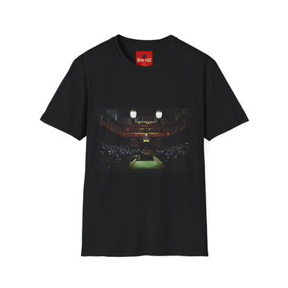 Banksy Courtroom Night Scene T-Shirt — Vintage Courtroom Photo Tee