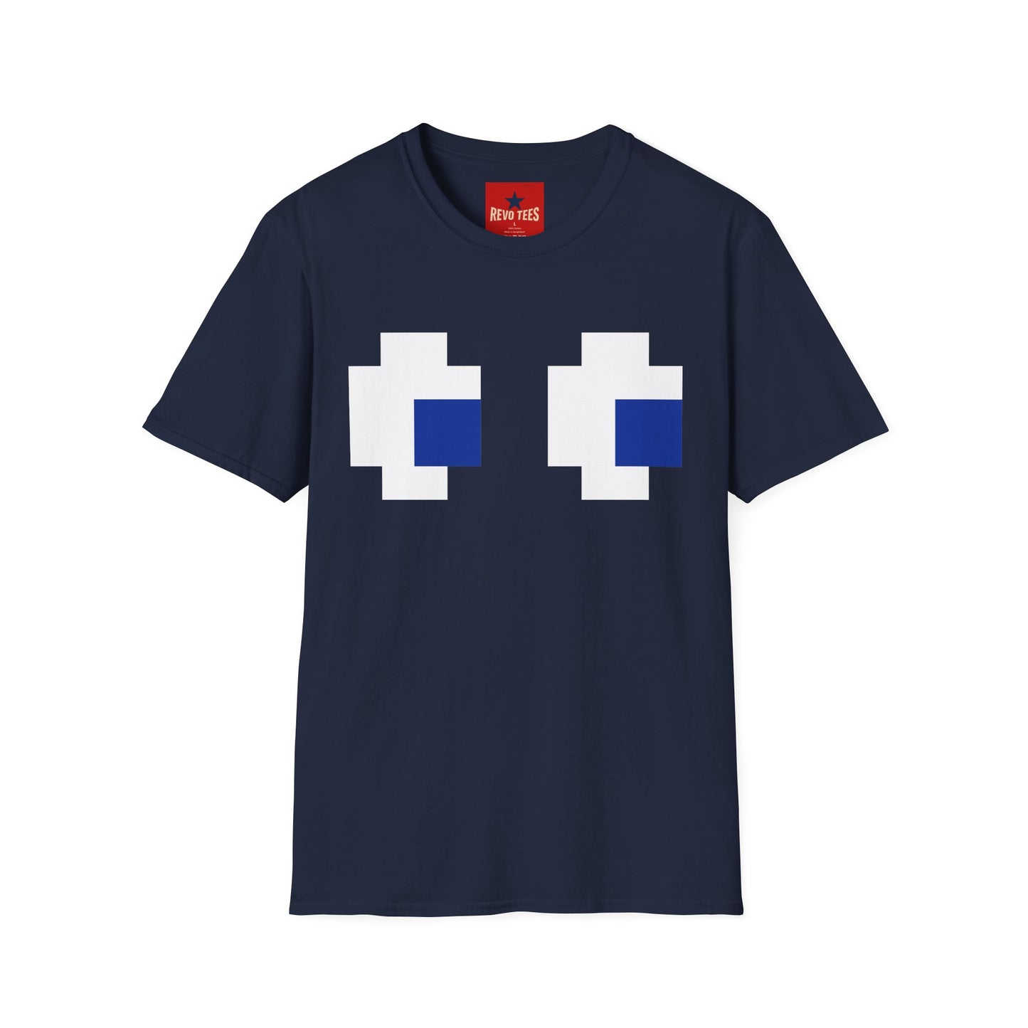 Pixel Eyes T‑Shirt — Retro 8‑Bit Gaming Graphic Tee