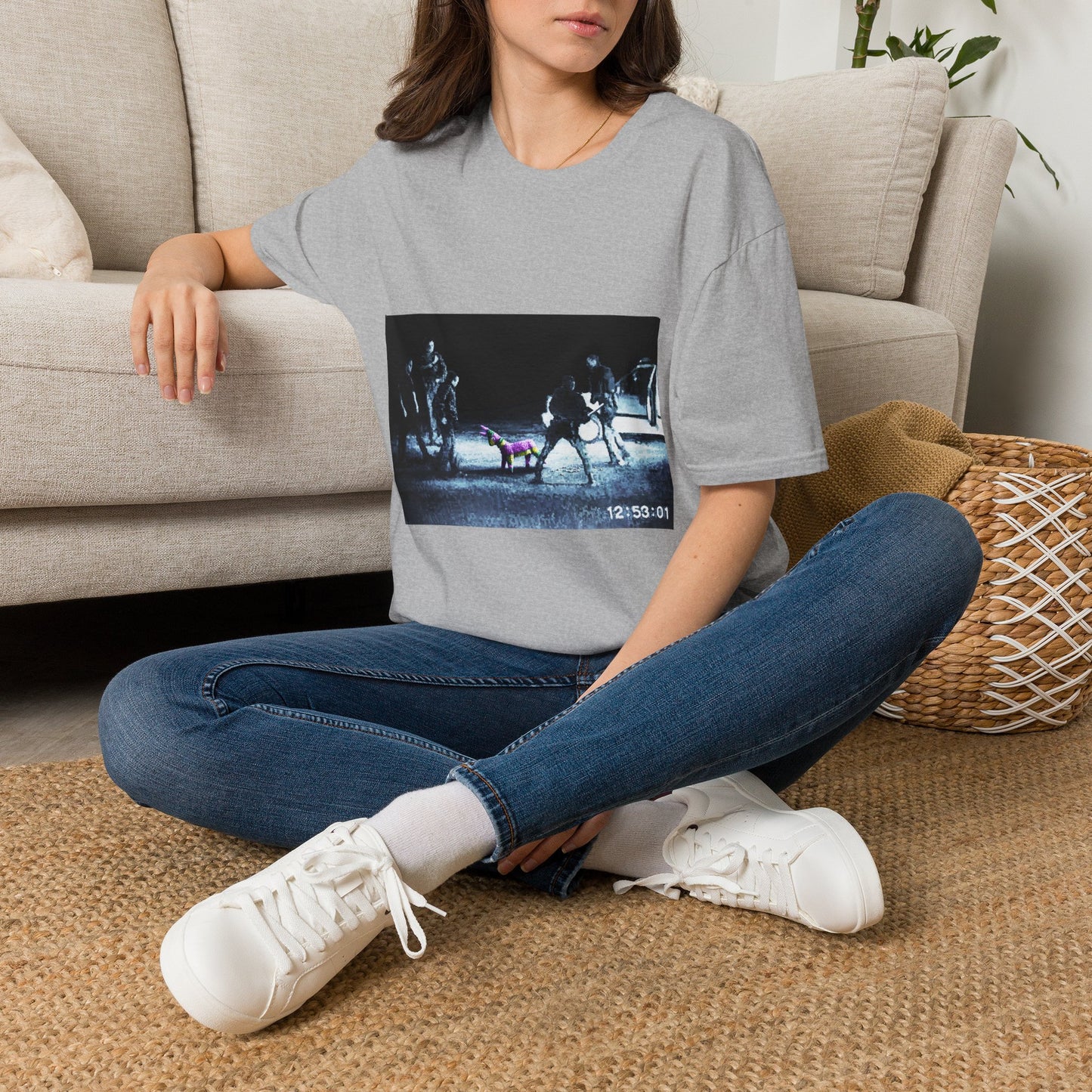 Banksy T-Shirt — Moody Night Street Scene Graphic Tee (12/05/01)
