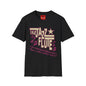 Jazz Flute Graphic Tee — Retro Musical Notes Shirt for Players & Fans