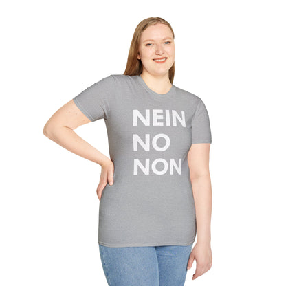 Nein / No Graphic T‑Shirt — Bold Bilingual Statement Tee