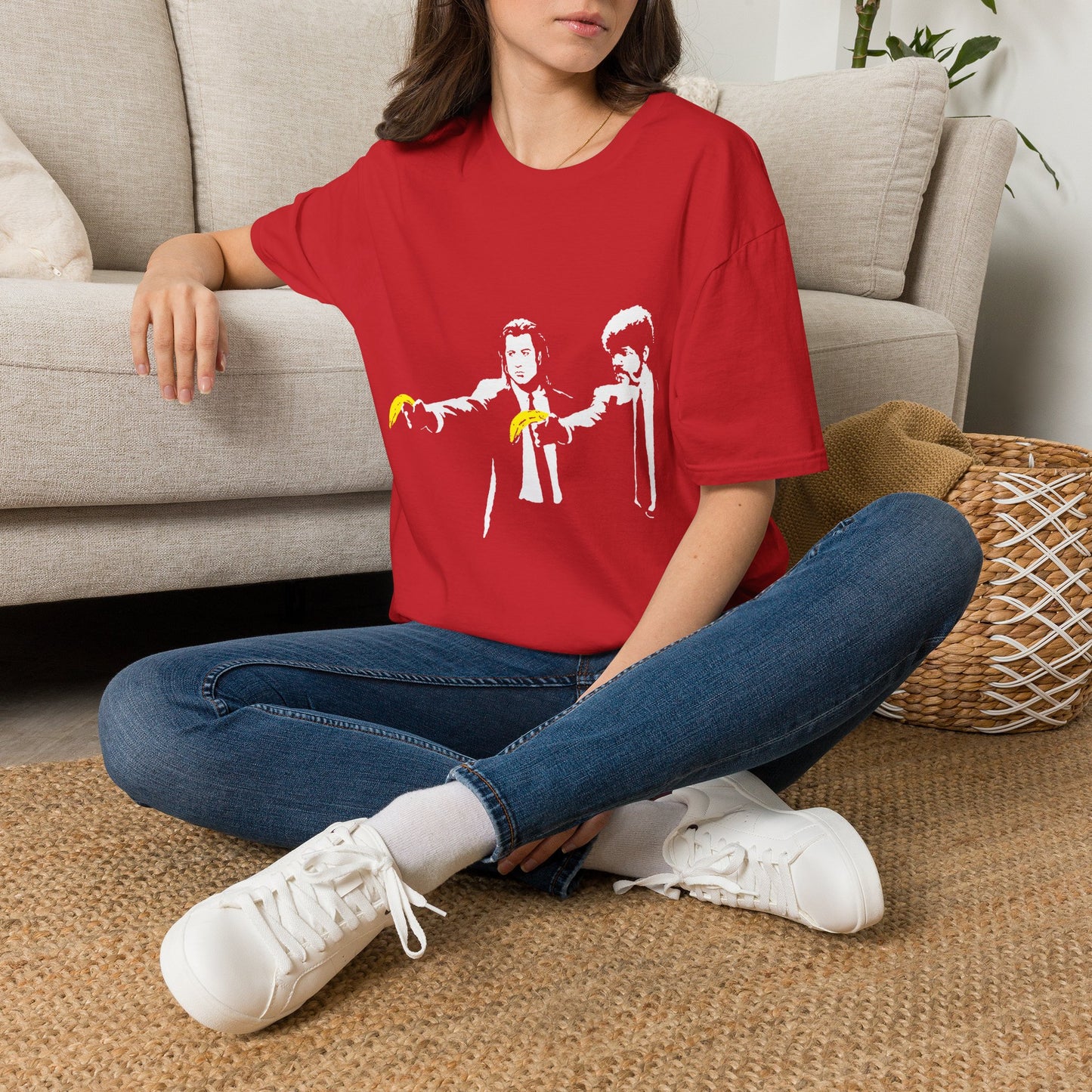 Banksy Pulp Fiction Banana Standoff T-Shirt