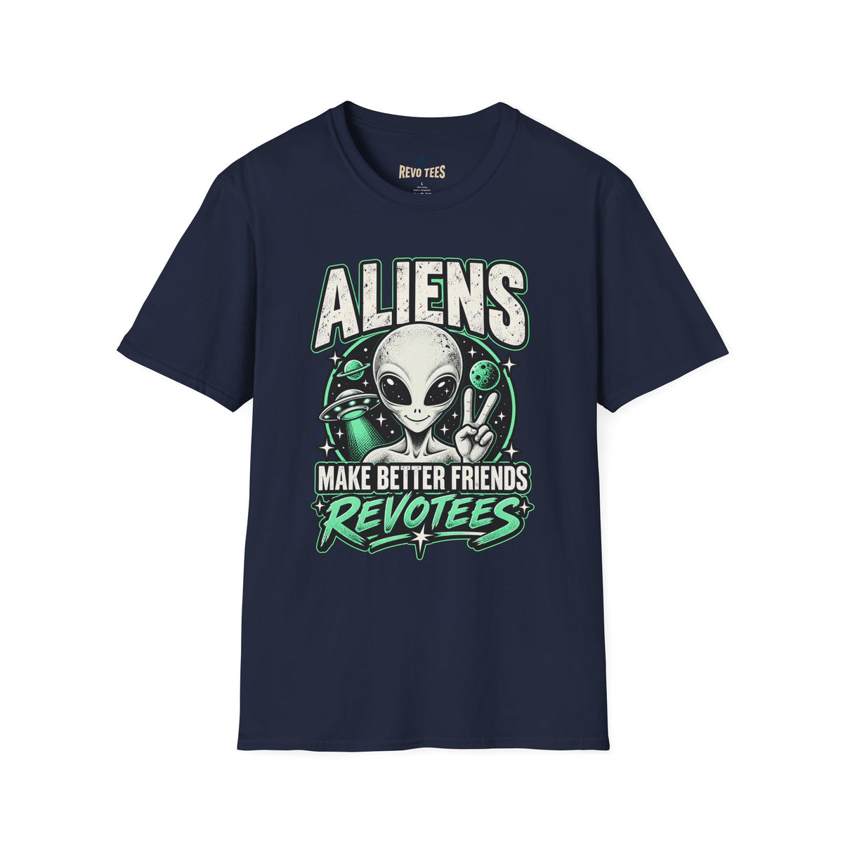 REVOTEES "Aliens Make Better Friends Revotees" Sci‑Fi Tee