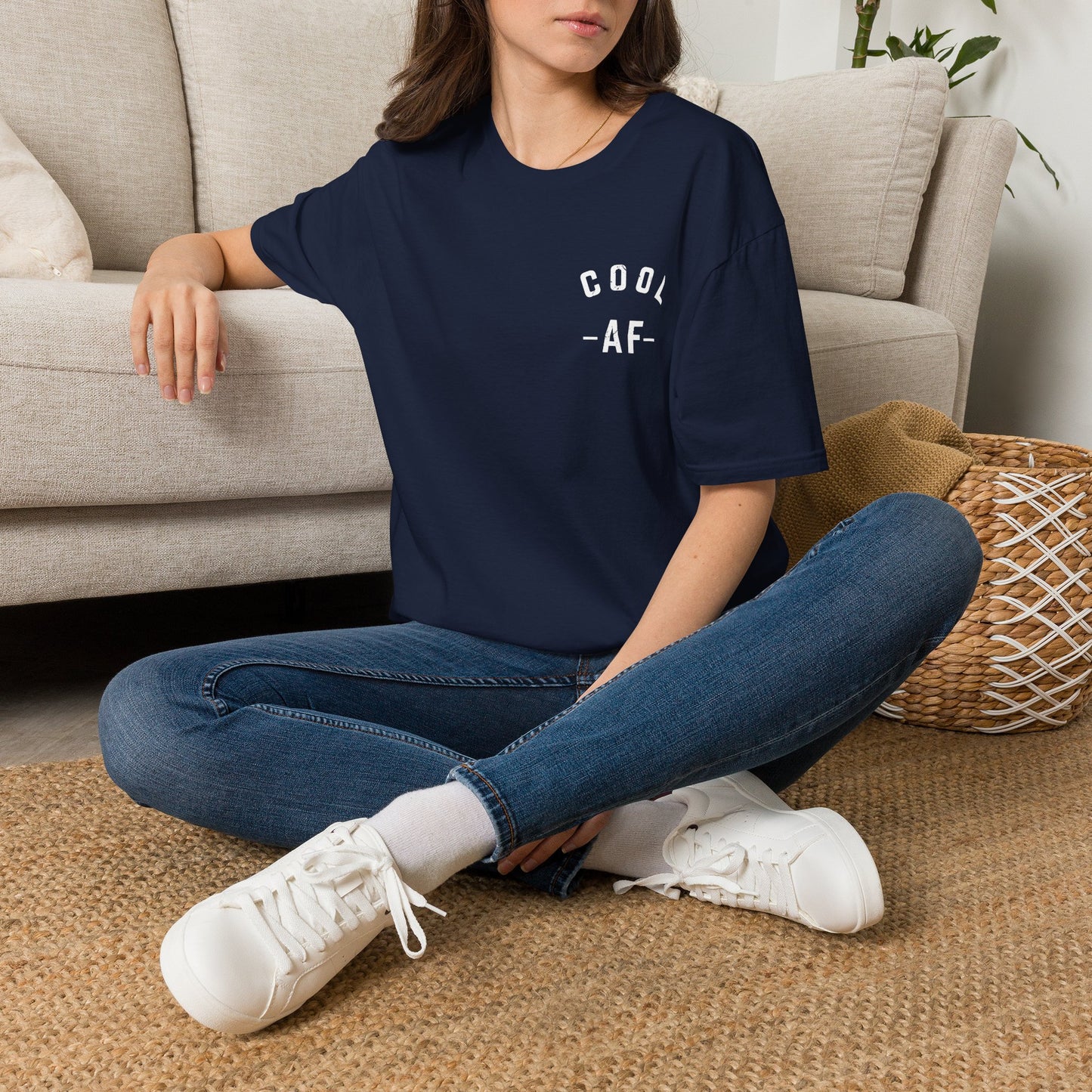 Cool AF T-Shirt — Minimal Chest Graphic Tee