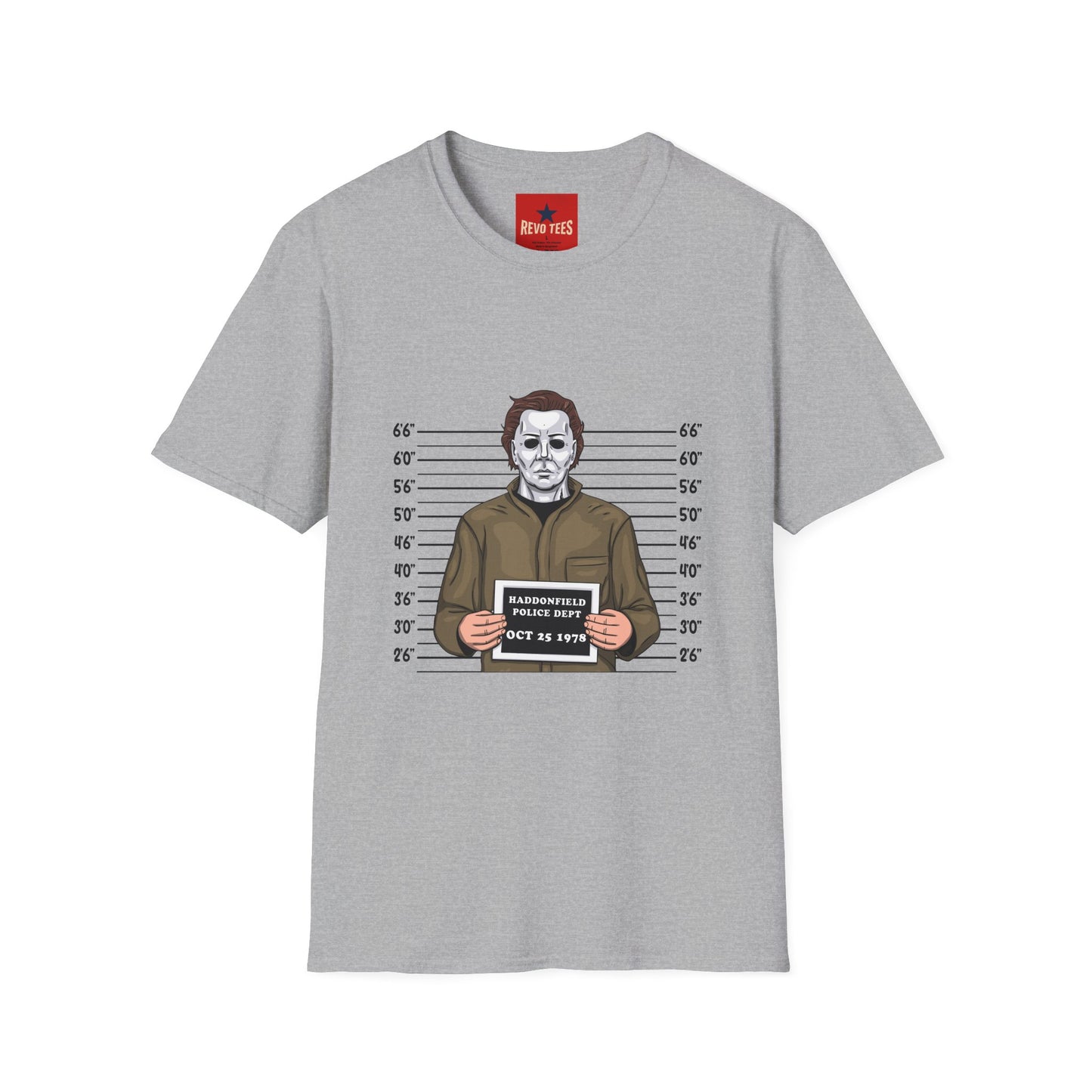 Michael Myers Mugshot T-Shirt — Halloween Horror Character Tee