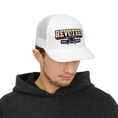 Revotees Snapback Trucker Cap — Est. 2026 Retro Star Logo