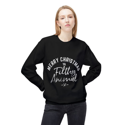 Merry Christmas Ya Filthy Animal Crewneck Sweatshirt