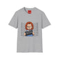 Chucky Mugshot Graphic T-Shirt — Horror Movie Villain Tee