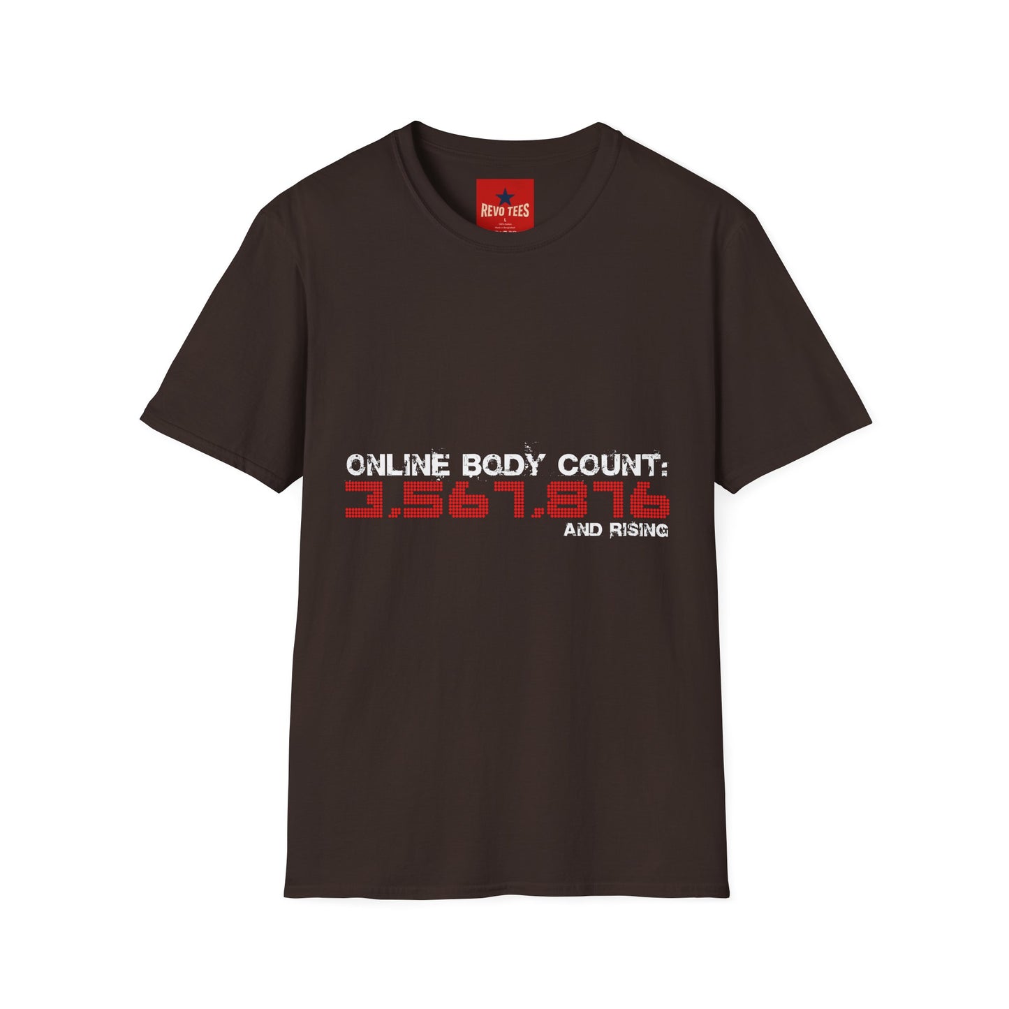 Online Body Count - Unisex Softstyle T-Shirt