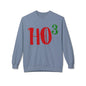 Christmas HO — Festive Red & Green Holiday Crewneck Sweatshirt