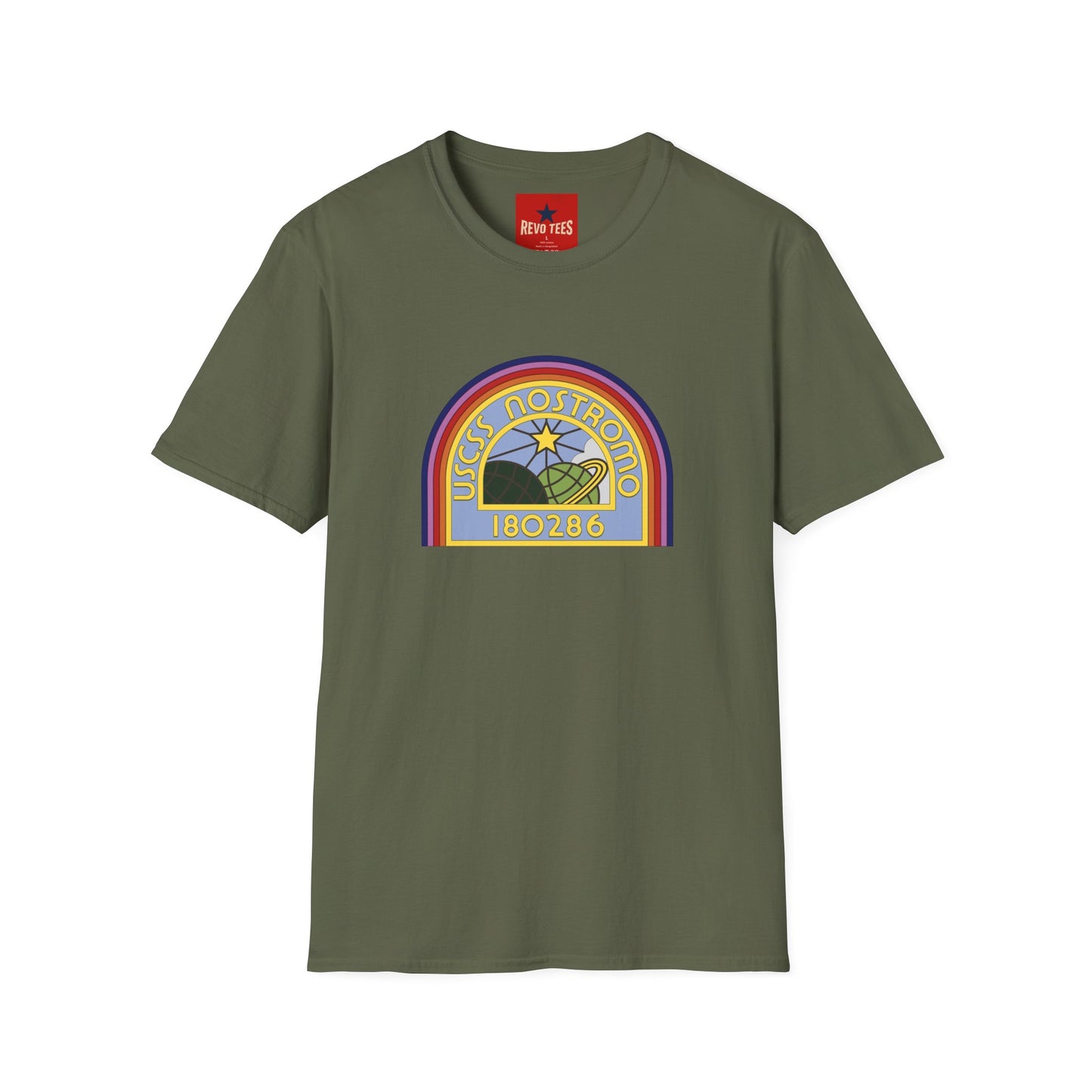 USS Nostromo Retro Space T-Shirt — 180286 Alien Movie Crew Tee
