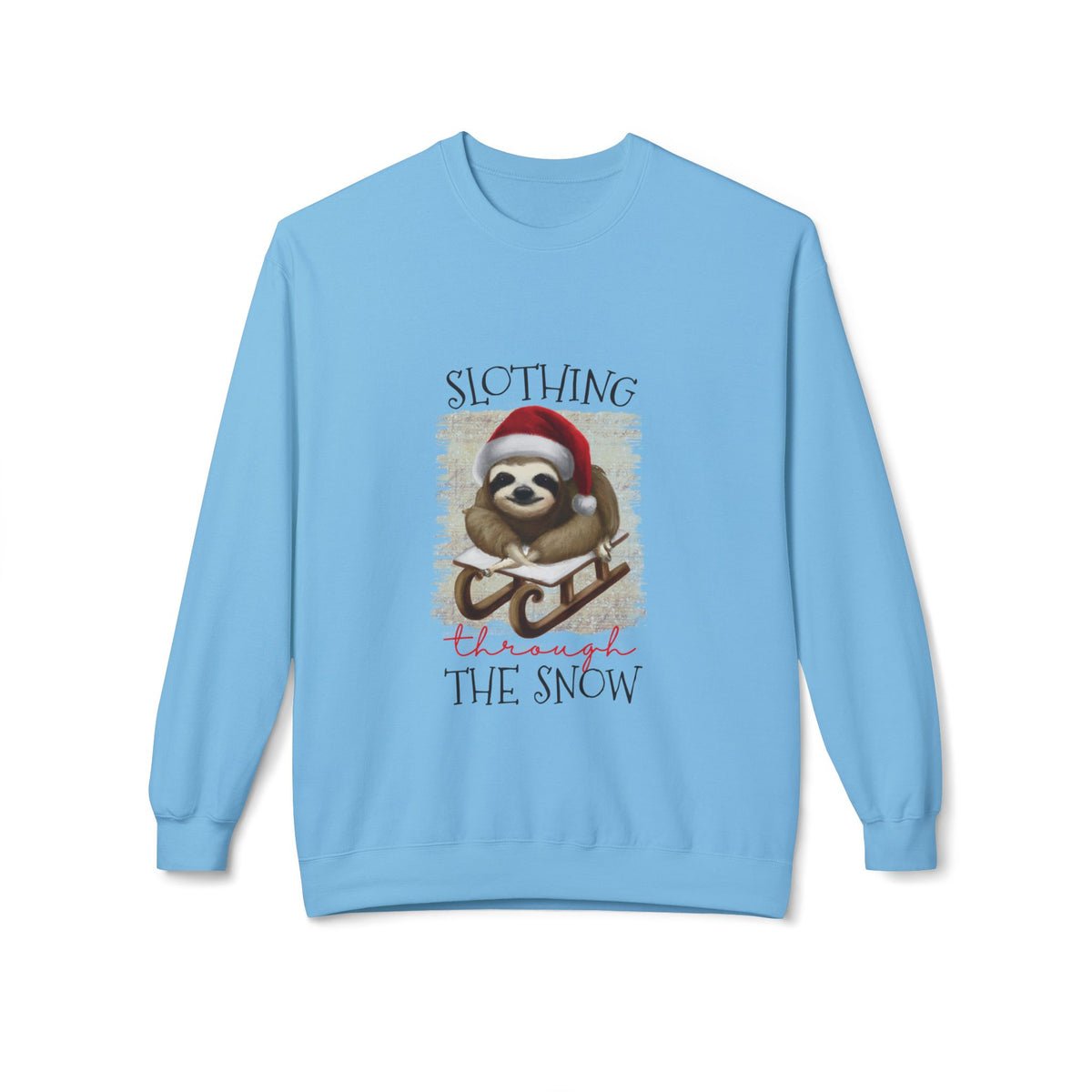 Slothing Through the Snow Crewneck Sweatshirt